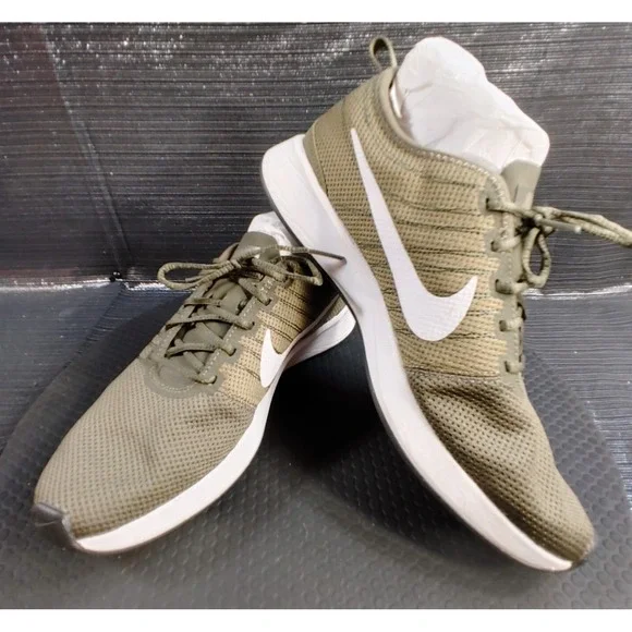 Nike Dualtone Racer Women's Size 9.5 Green Running Shoe Trainer Mesh Sneaker - Picture 2 of 9